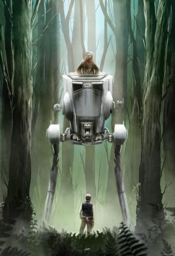 AT-ST (Star Wars) by Andy Fairhurst, 13" x 19" Fine Art Giclee