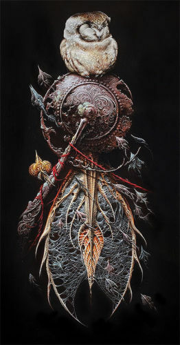 The Snare by Aaron Horkey, 10.5" x 19" Varnished Fine Art Giclee