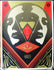 I See Static (red) by Shepard Fairey, 18" x 24" Screen Print