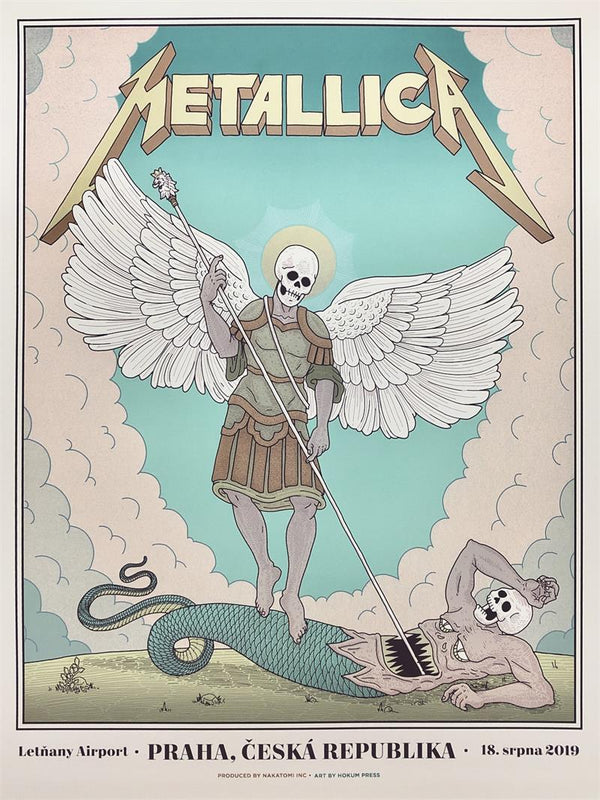 Metallica Prague 2019 by Tyler Skaggs, 18" x 24" Screen Print
