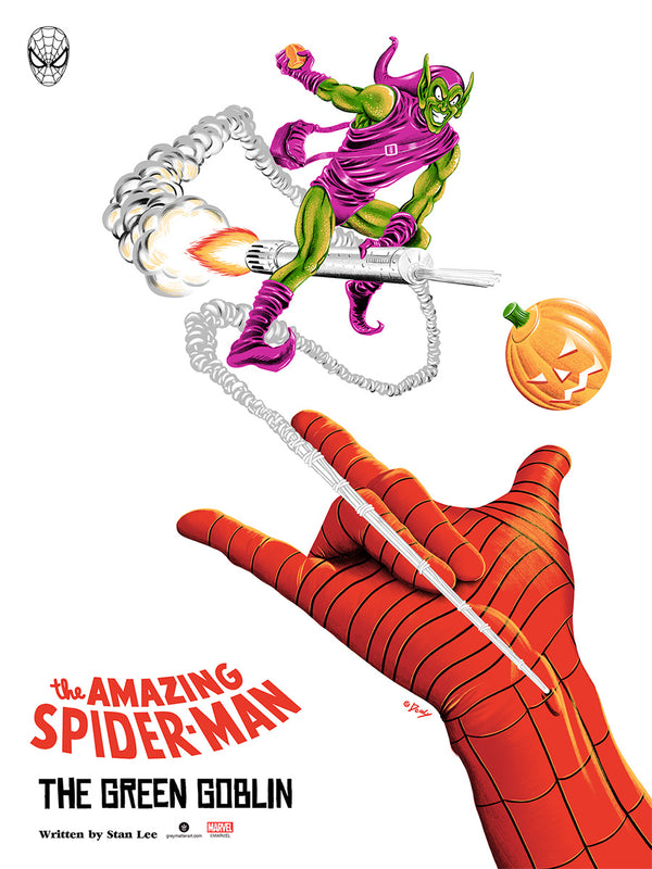 Spider-Man vs. Green Goblin by Doaly, 18" x 24" Screen Print