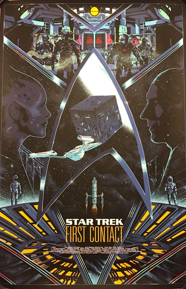 Star Trek: First Contact by Kilian Eng, 24" x 36" Screen Print