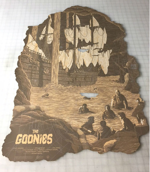 Goonies MAP VARIANT by Florey, 24" x 36" Screen Print