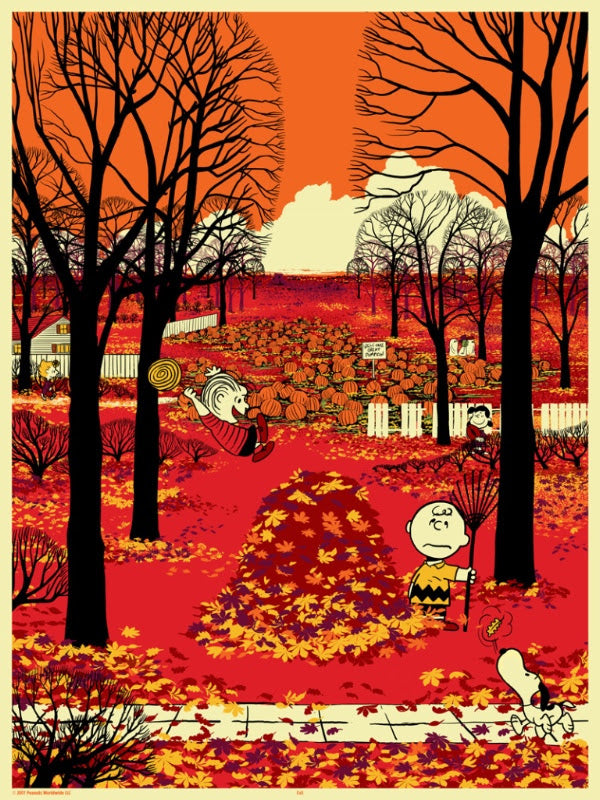 Peanuts (Fall) by Raid71, 18" x 24" Fine Art Giclee