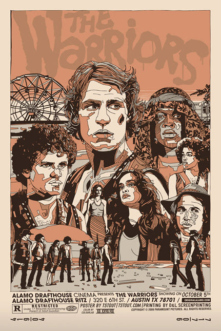 The Warriors by Tyler Stout, 16" x 24" Screen Print
