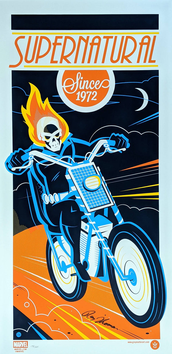 Ghost Rider (Signed by Roy Thomas) by Dave Perillo